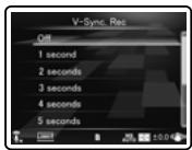 OLYMPUS LS-20M - Sélectionnez [V-Sync. Rec] dans le menu [Rec Menu]. - 1