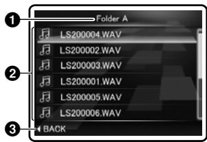 OLYMPUS LS-20M - Affichage de la liste de fichiers - 1
