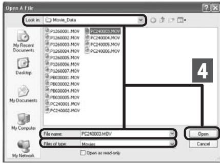 OLYMPUS LS-20M - Lire le fichier video - 2