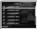 OLYMPUS LS-20M - mode [Fonctionnement des dossiers, pour les enregistements vaisc] - 3