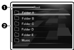 OLYMPUS LS-20M - Affichage de la liste de dossiers - 1