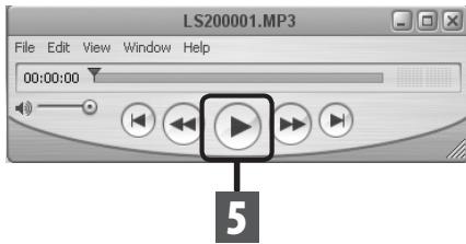 OLYMPUS LS-20M - Lire le fichier vocal - 3