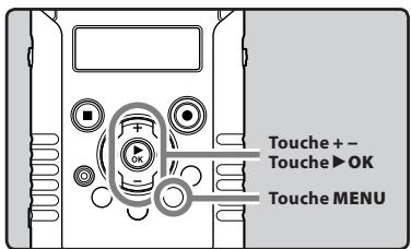 OLYMPUS LS-20M - Fractionnement des fichiers [File Divide] - 1