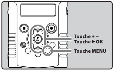 OLYMPUS LS-20M - Méthode de paramétrage du menu - 1