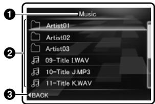 OLYMPUS LS-20M - Affichage de liste ① - 1