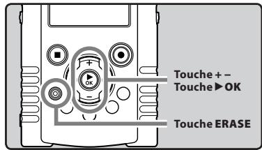 OLYMPUS LS-20M - Effacement de tous les fichiers d'un dossier - 1