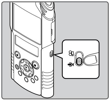 OLYMPUS LS-20M - Faites glisser la commande de mode sur  ou 山 - 2