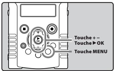 OLYMPUS LS-20M - Modifier l'heure et la date - 2