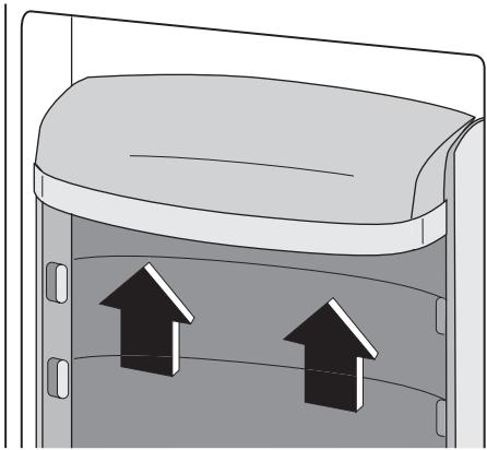 ELECTROLUX ERN29780 - Emplacement des balconnets de la porte - 1