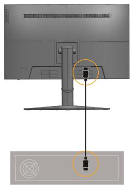 LENOVO ECRANGS2QC-10 - Connexion et démarrage de votre moniteur - 6