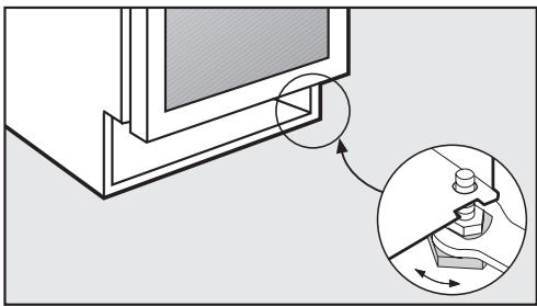 MIELE KWT 4154 UG - PV-INOX - Inversion du sens d'ouverture de porte - 5