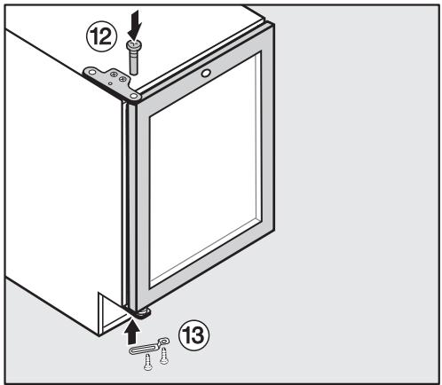 MIELE KWT 4154 UG - PV-INOX - Inversion du sens d'ouverture de porte - 4