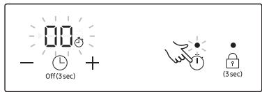 SAMSUNG Z64R7757BK - Minuterie (Augmenter la durée) - 1