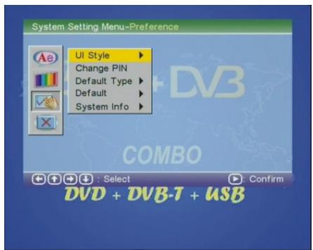 SIGMATEK PDX 1780 - Menu de Configuration système - Préférences - 1