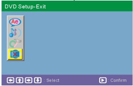 SIGMATEK PDX 1780 - Configuration du DVD - Quitter - 1