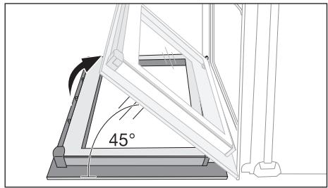 ELECTROLUX AOB98000X - Décrochage de la porte du four - 4