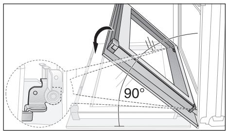 ELECTROLUX AOB98000X - Décrochage de la porte du four - 2