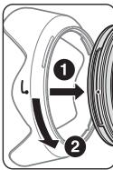 NIKON D610 - Fixation du parasoleil - 1