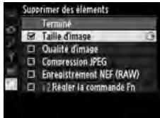 NIKON D610 - Sélectionner les éléments. - 2