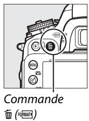 NIKON D610 - Appuyer sur les commandes (FOMAT) et (FOMAT). - 1