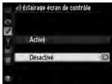 NIKON D610 - d9 : Éclairage écran de contrôle - 1