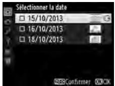 NIKON D610 - Mettre une date en surbrillance. - 2