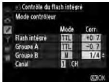NIKON D610 - Ajuster les paramètres pour le groupe B. - 1