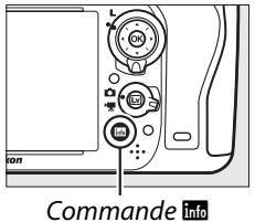 NIKON D610 - Changer les paramètres dans l'affichage des informations - 1