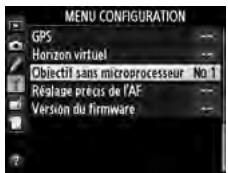 NIKON D610 - Sélectionner Objectif sans microprocesseur. - 2