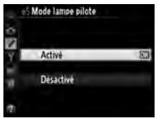 NIKON D610 - e5 : Mode lampe pilot - 1