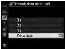 NIKON D610 - d10 : Temporisation miroir levé - 1