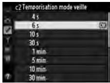 NIKON D610 - c2: Temporisation mode veille - 1