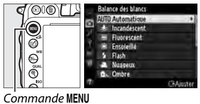 NIKON D610 - Le menu Balance des blancs - 1
