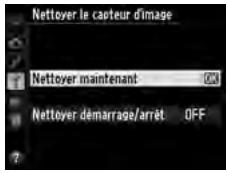 NIKON D610 - Sélectionner Nettoyer maintainant. - 2