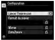 NIKON D610 - Afficher les options d'impression. - 2