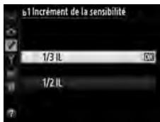 NIKON D610 - b1: Incréement de la sensibilité - 1