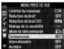 NIKON D610 - Sélectionner Surimpression dans le menu Prise de vue. - 2