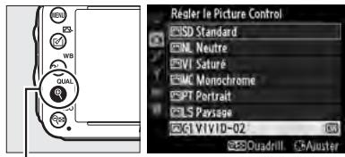 NIKON D610 - Appuyer sur (QUAL). - 1