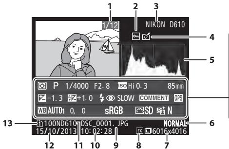 NIKON D610 - Données de la vue d'ensemble - 1