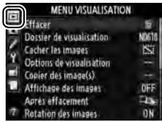 NIKON D610 - Sélectionner un menu. - 3