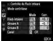 NIKON D610 - Ajuster les paramètres pour le groupe A. - 1