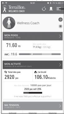 TERRAILLON Pese personne SMART BODY - E Veuiliez appuyer sur les boutons indiqués - 1