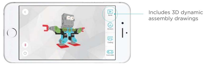 UBTECH HiT JiMU EXPLORATEUR - The Jimu app must first be downloaded and installed for assembly. - 1