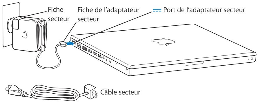 APPLE MACBOOK 12 MJY426SCO - Étape 1: branchez l'adaptateur secteur apple magsafe de 60 w - 2