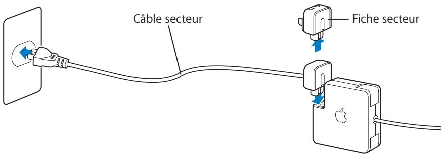 APPLE MACBOOK 12 MJY426SCO - Utilisation de l'adaptateur secteur - 1