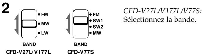 SONY CFD-V27 - Ecouter la radio - 3