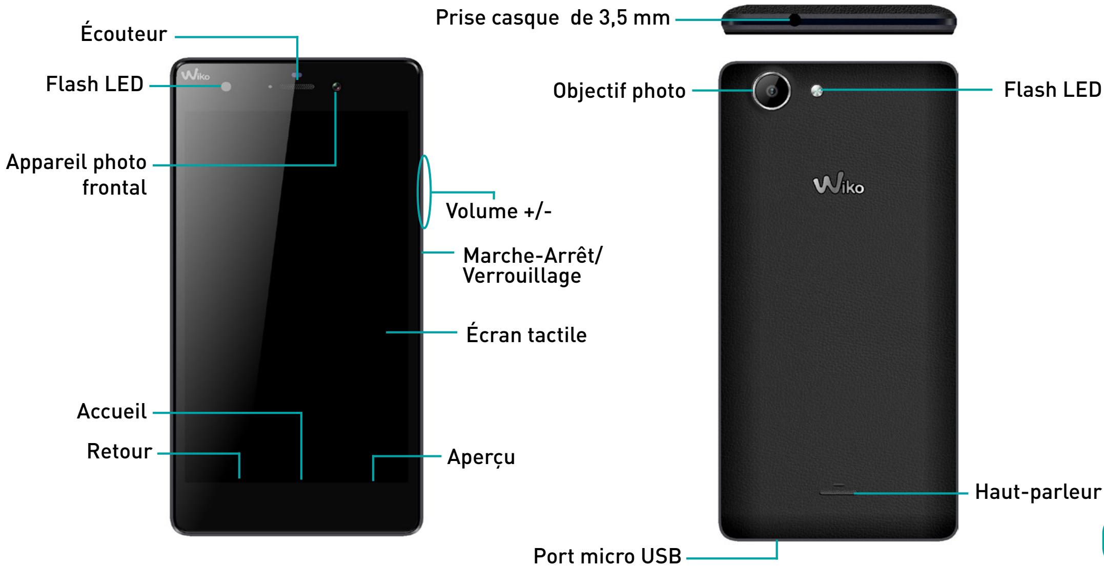 WIKO PULP 4G WHITE - Découvrir votre téléphone - 1