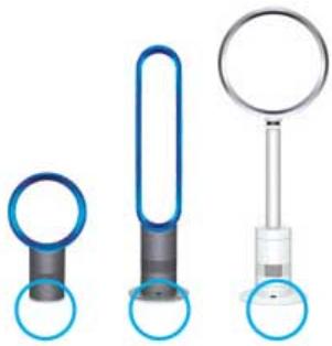 DYSON AMOS NOIR NICKEL - Ventilateurs &amp; chauffages: - 1
