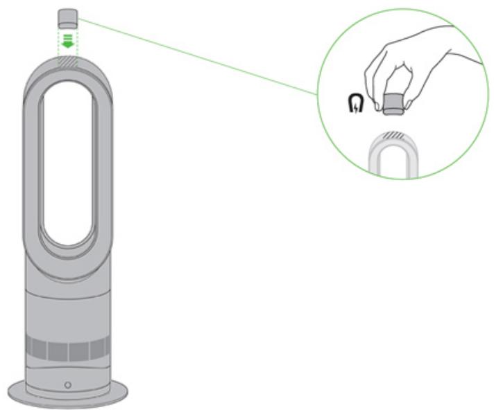 DYSON AMOS NOIR NICKEL - Rangement de la télécommande - 1