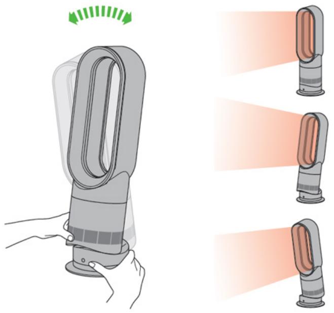 DYSON AMOS NOIR NICKEL - Utilisation de la fonction d'inclinaison - 1